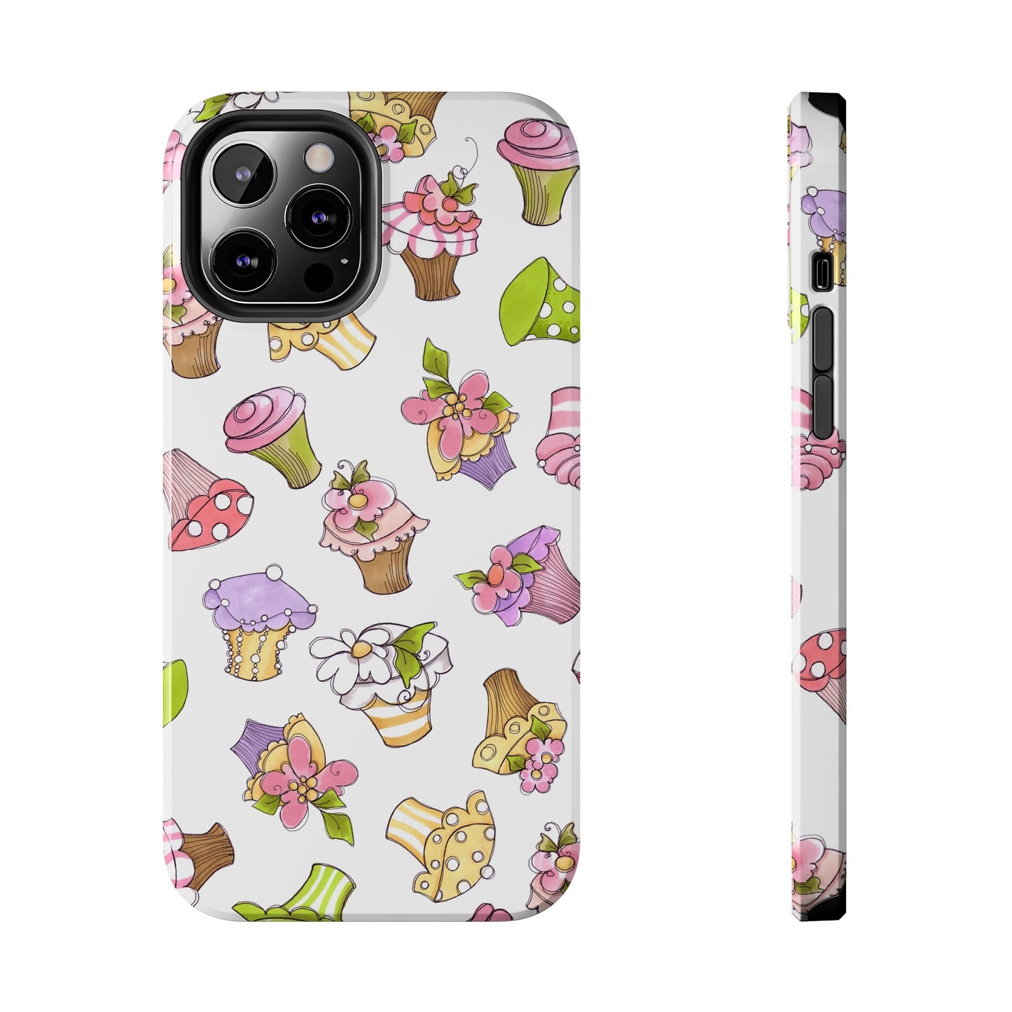 Cupcake Toss White Phone Case