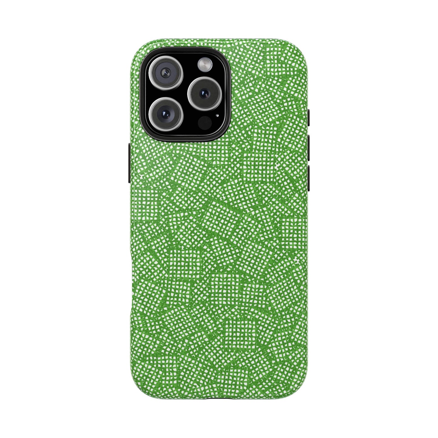 Check Patch Small Green Phone Case