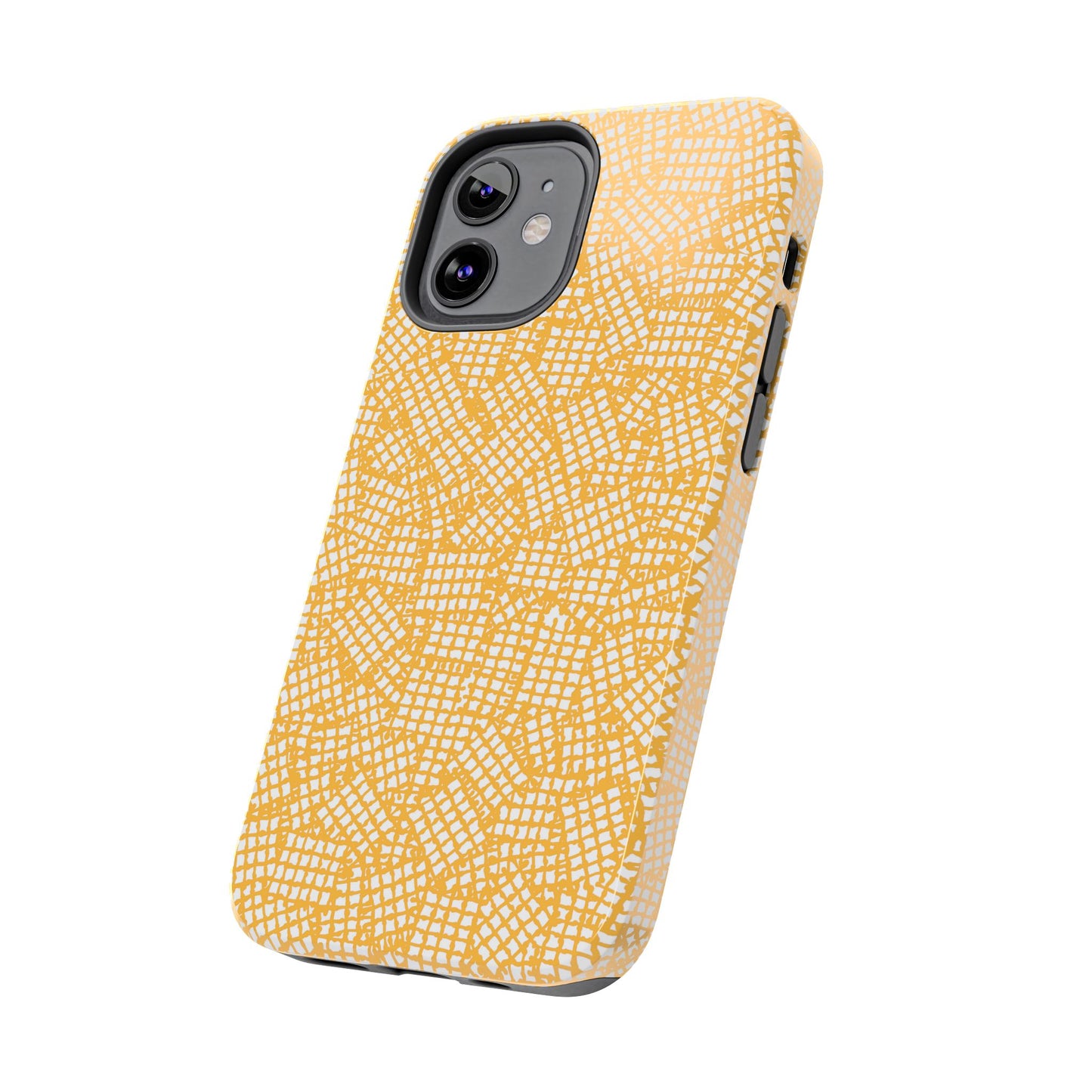Check Patch Small Yellow Phone Case