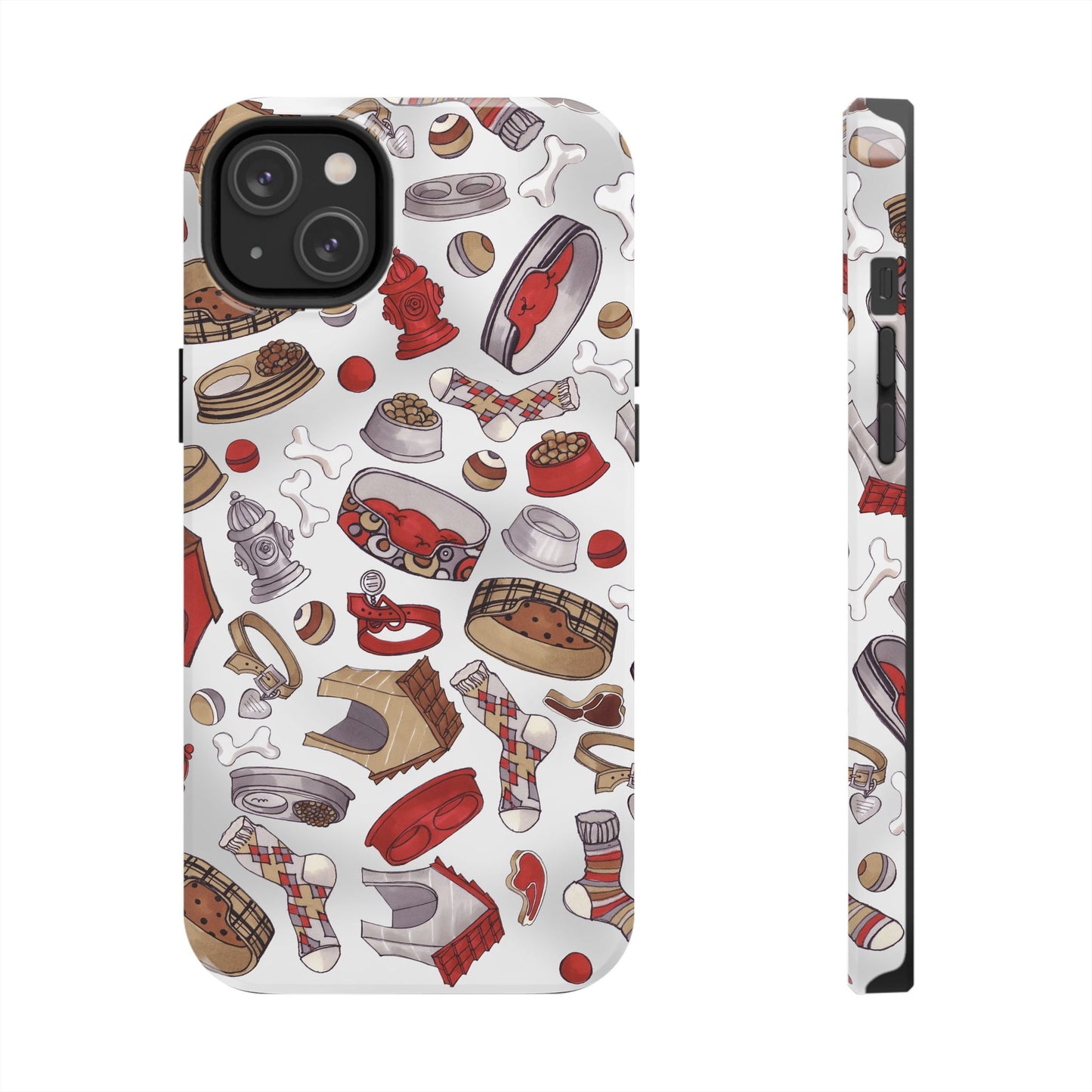 Doggie Stuff Gray Phone Case