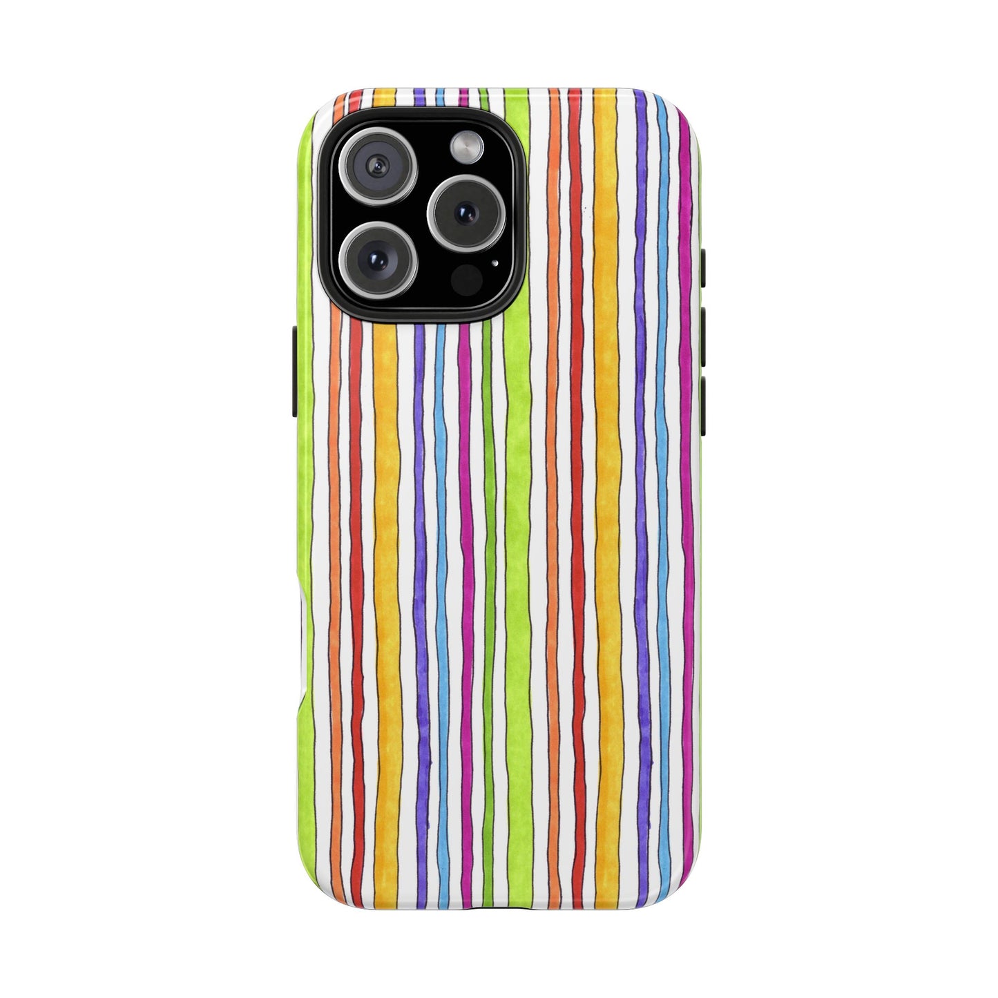 Stripe Fancy White Phone Case
