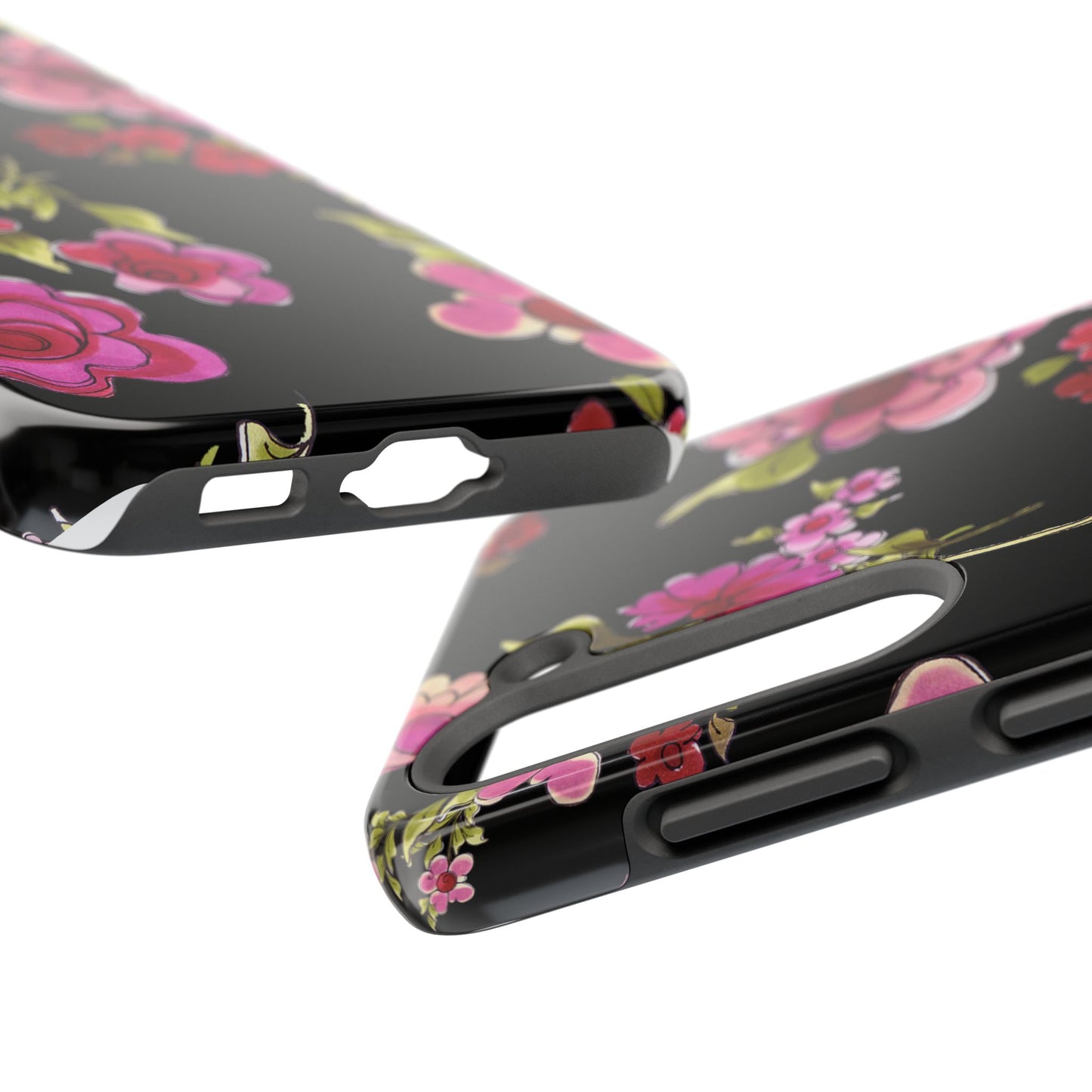 Jumbo Floral Black Phone Case
