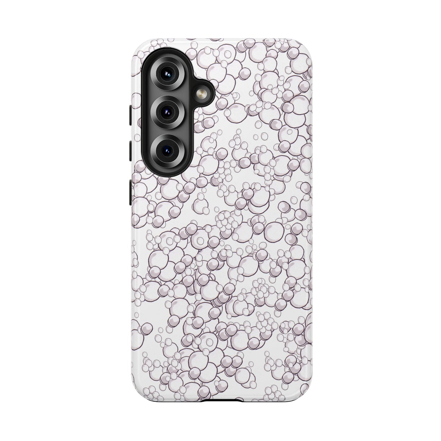 Bubble Dots White Phone Case