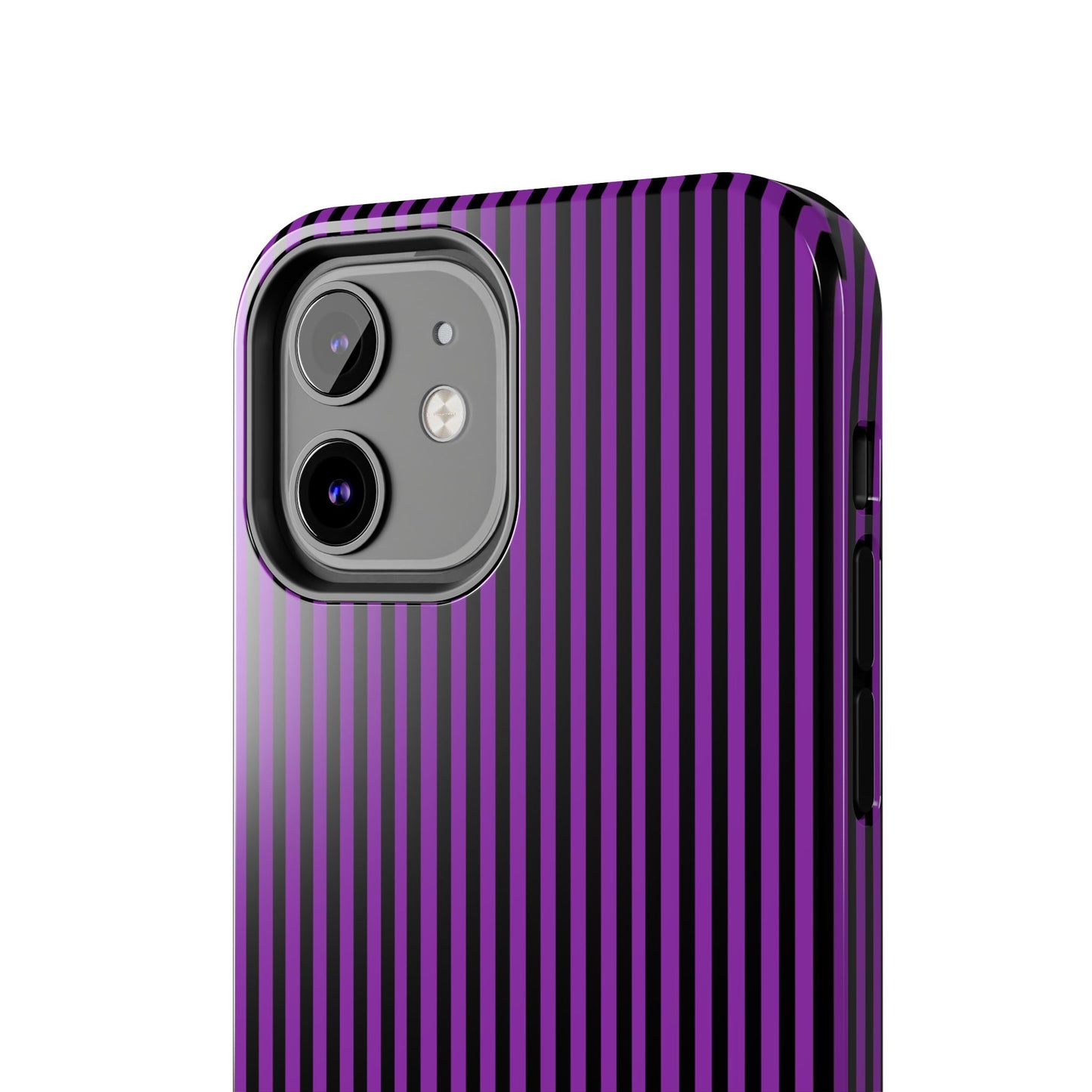 Stripe Purple / Black Phone Case