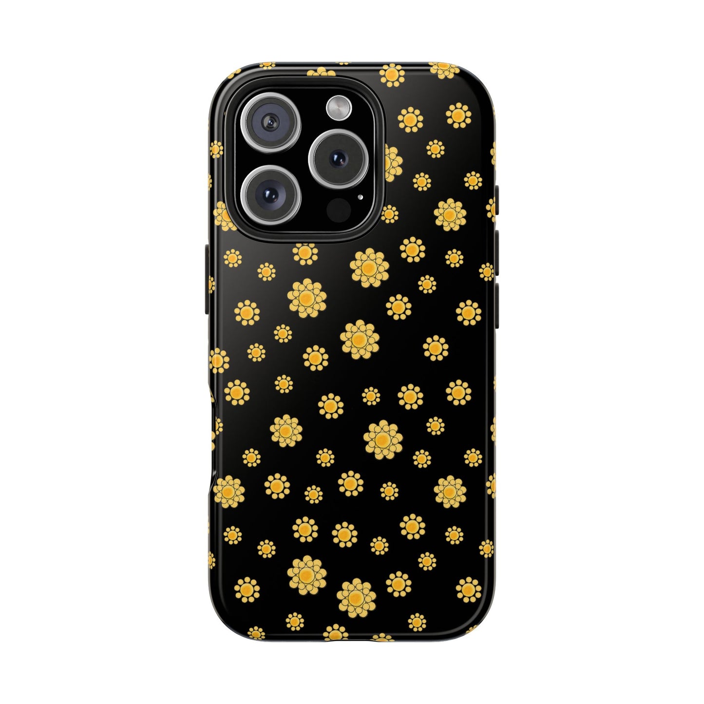 Bandana Dots Black / Yellow Phone Case