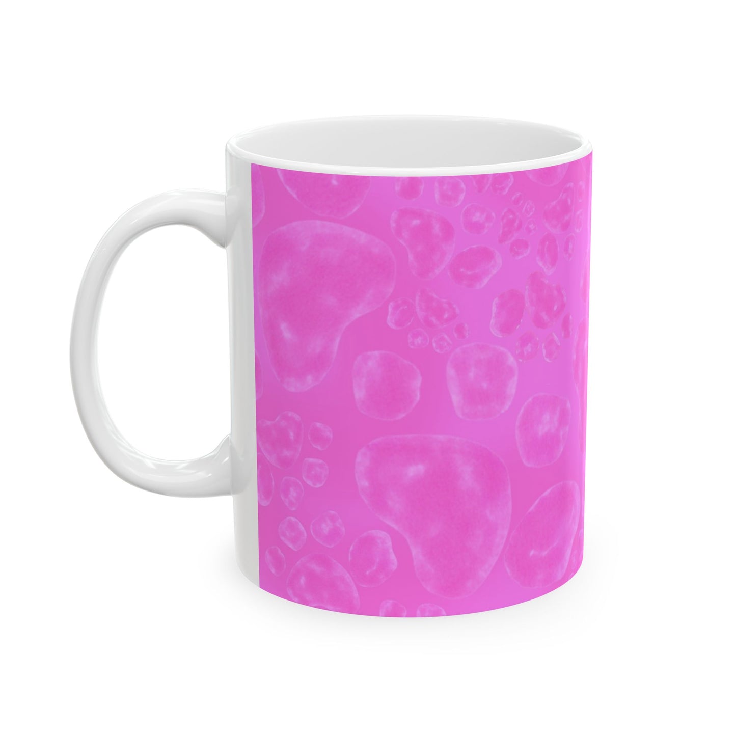 Paw Dots Cerise Cup