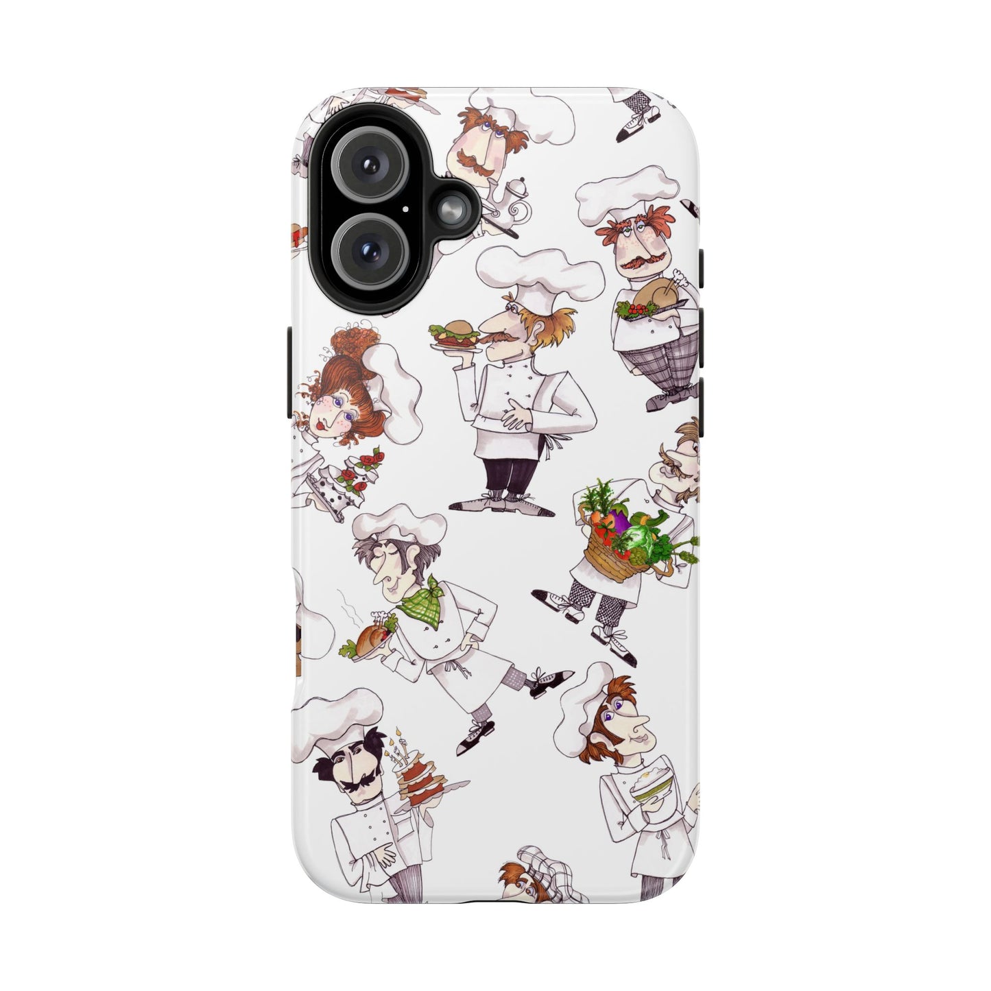 Tossed Chefs White Phone Case