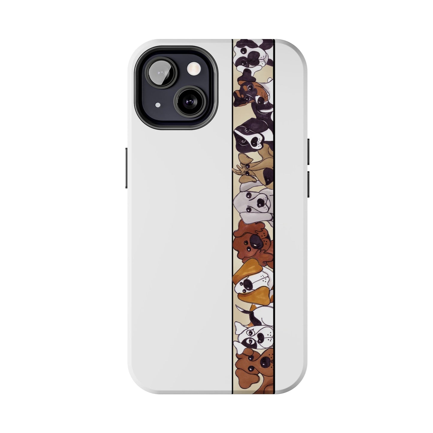 Doggie Delight Border Phone Case