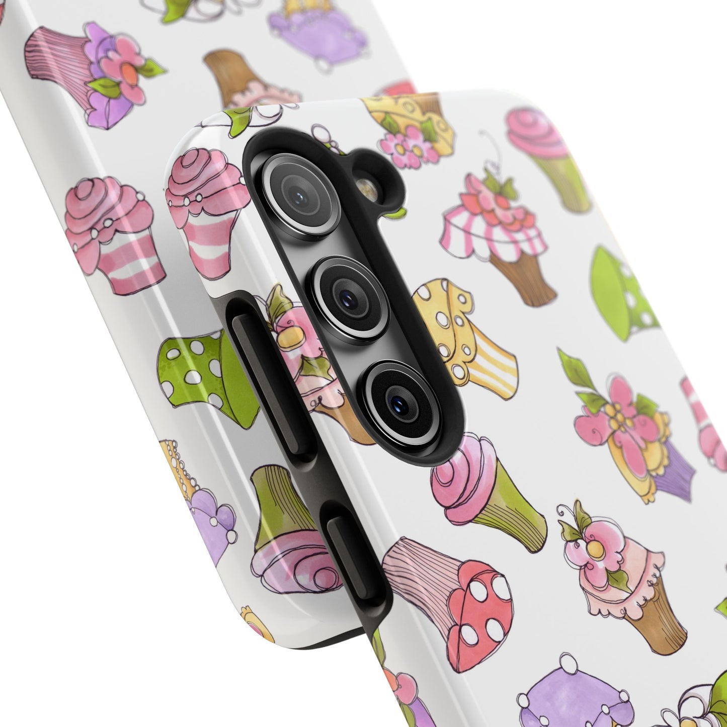 Cupcake Toss White Phone Case