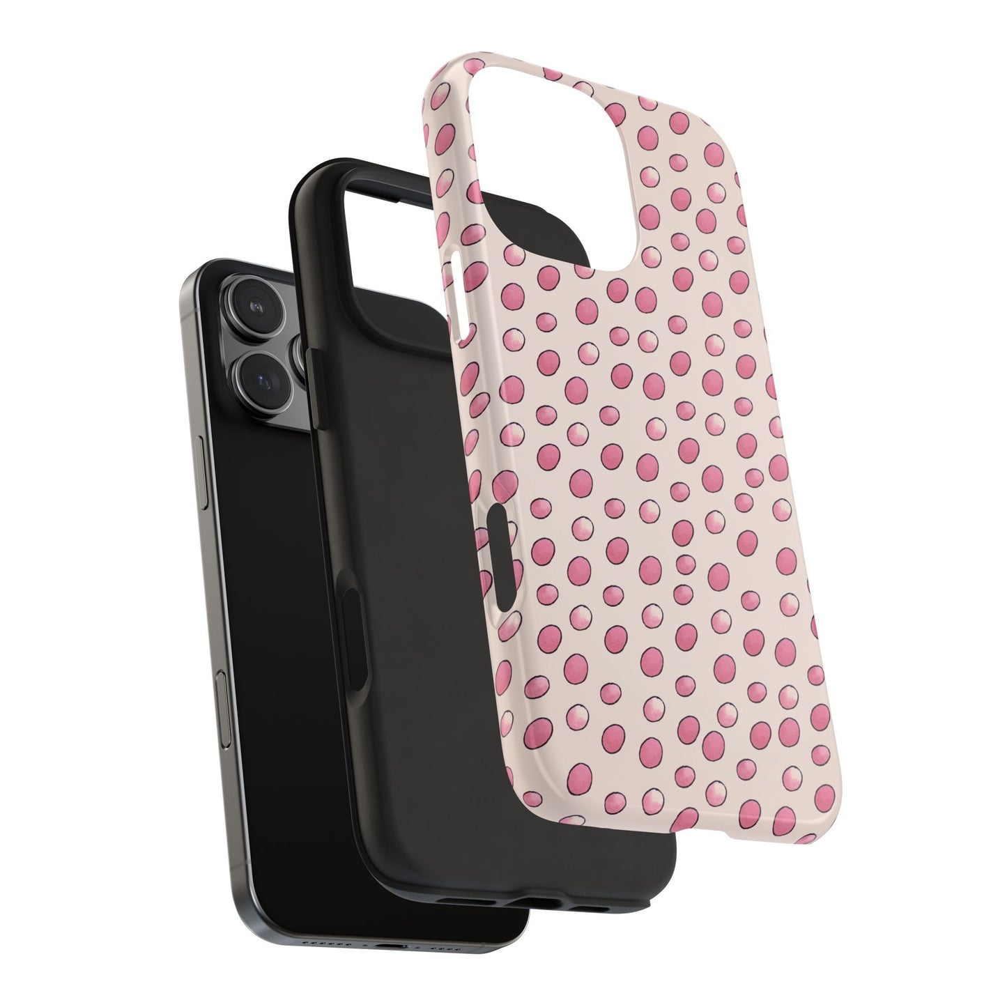 Egg Dots Vanilla / Pink Phone Case