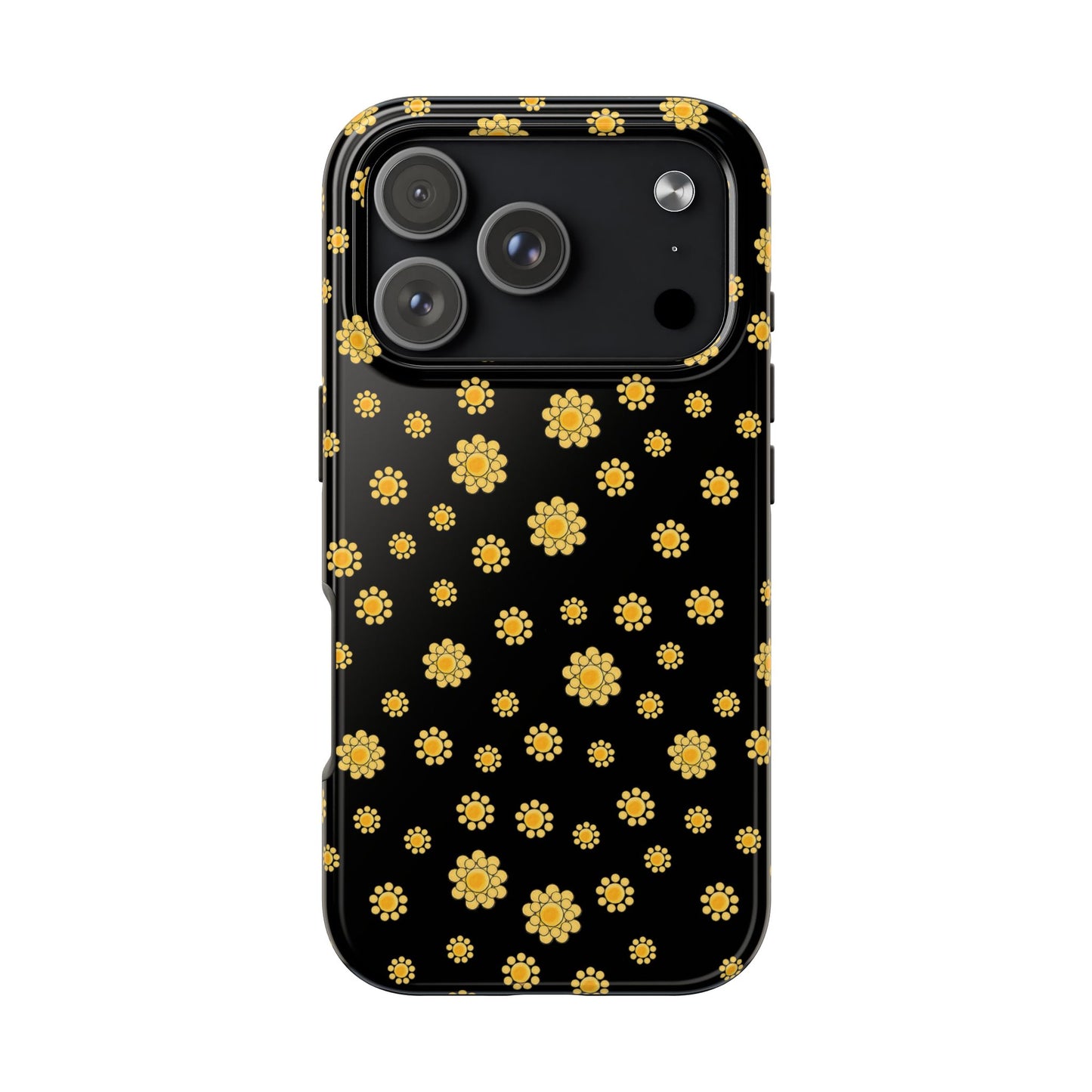 Bandana Dots Black / Yellow Phone Case