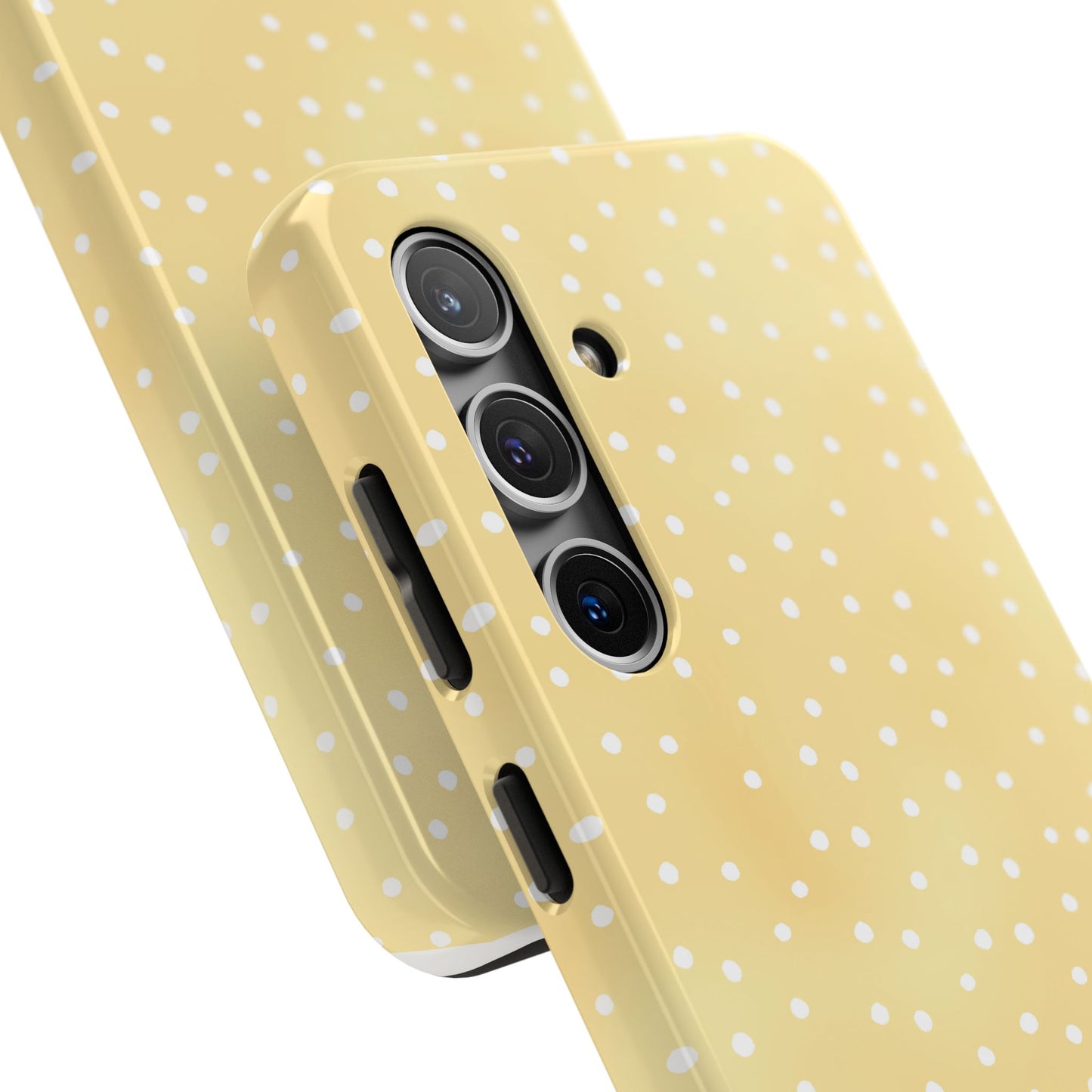 Petite Dots Sunshine / White Phone Case