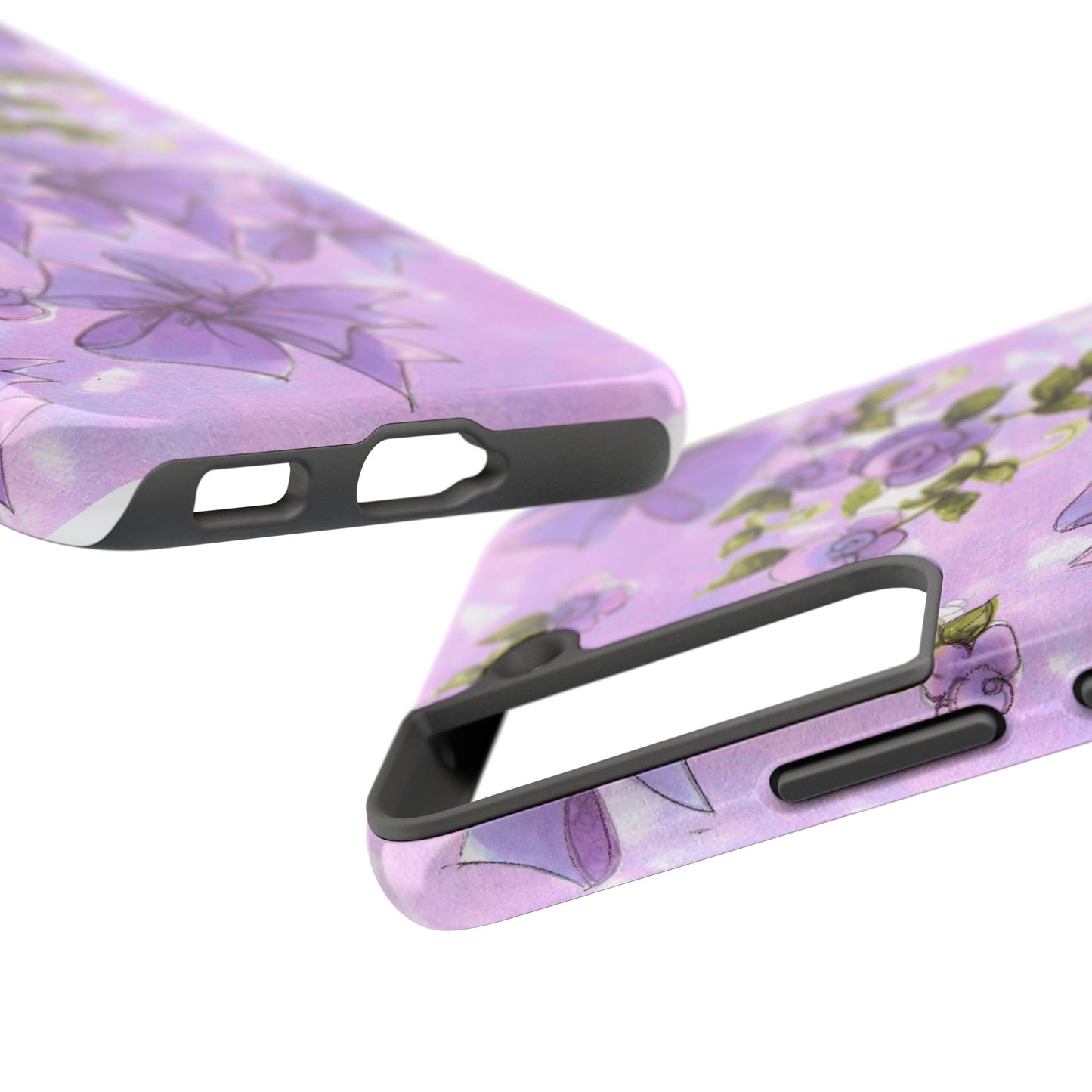Bows & Flowers Purple Phone Case