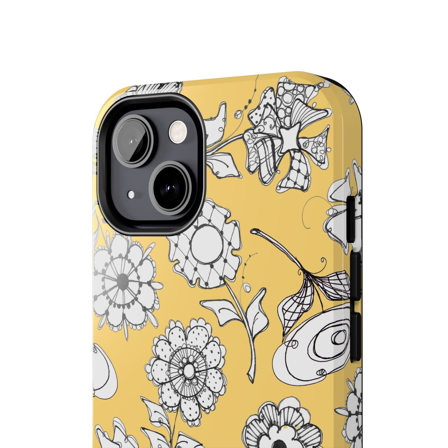Paper Posies Yellow Phone Case