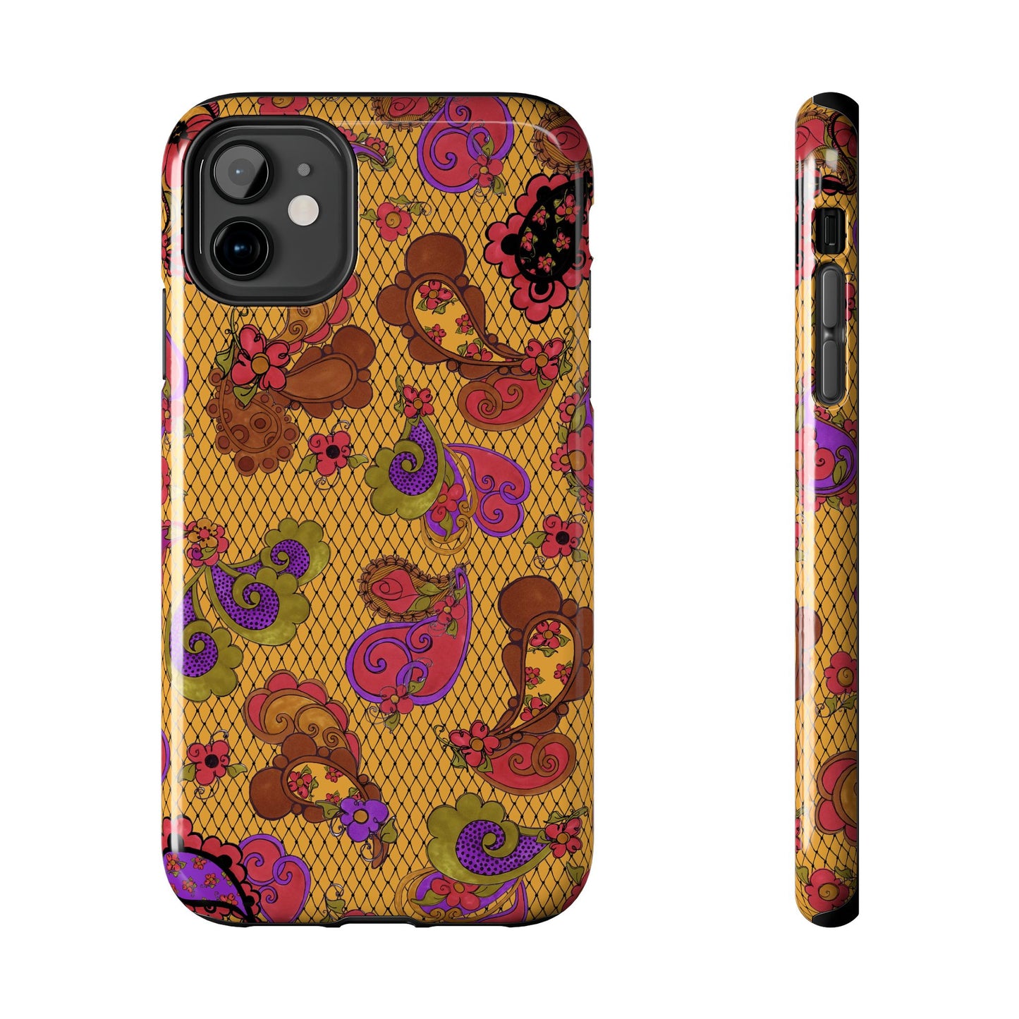 Posie Paisley Gold Phone Case