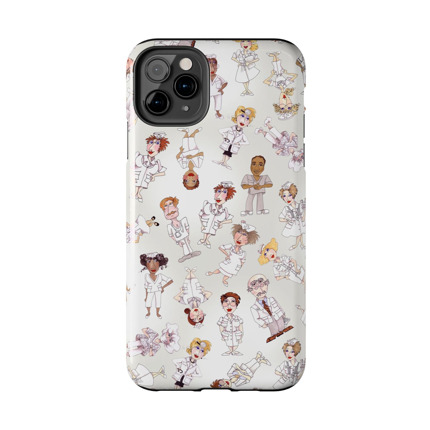 Tossed Nurses Gray Phone Case