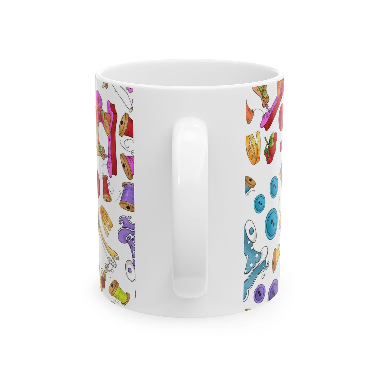 Sew Assorted White Cup