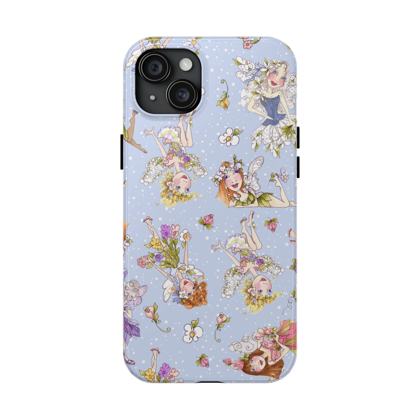 Tossed Fairies Blue Phone Case