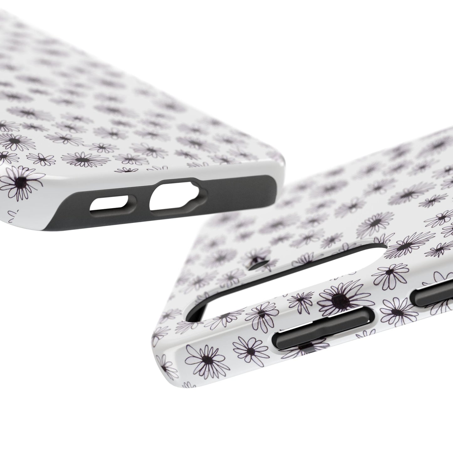 Random Daisy White / Black Phone Case