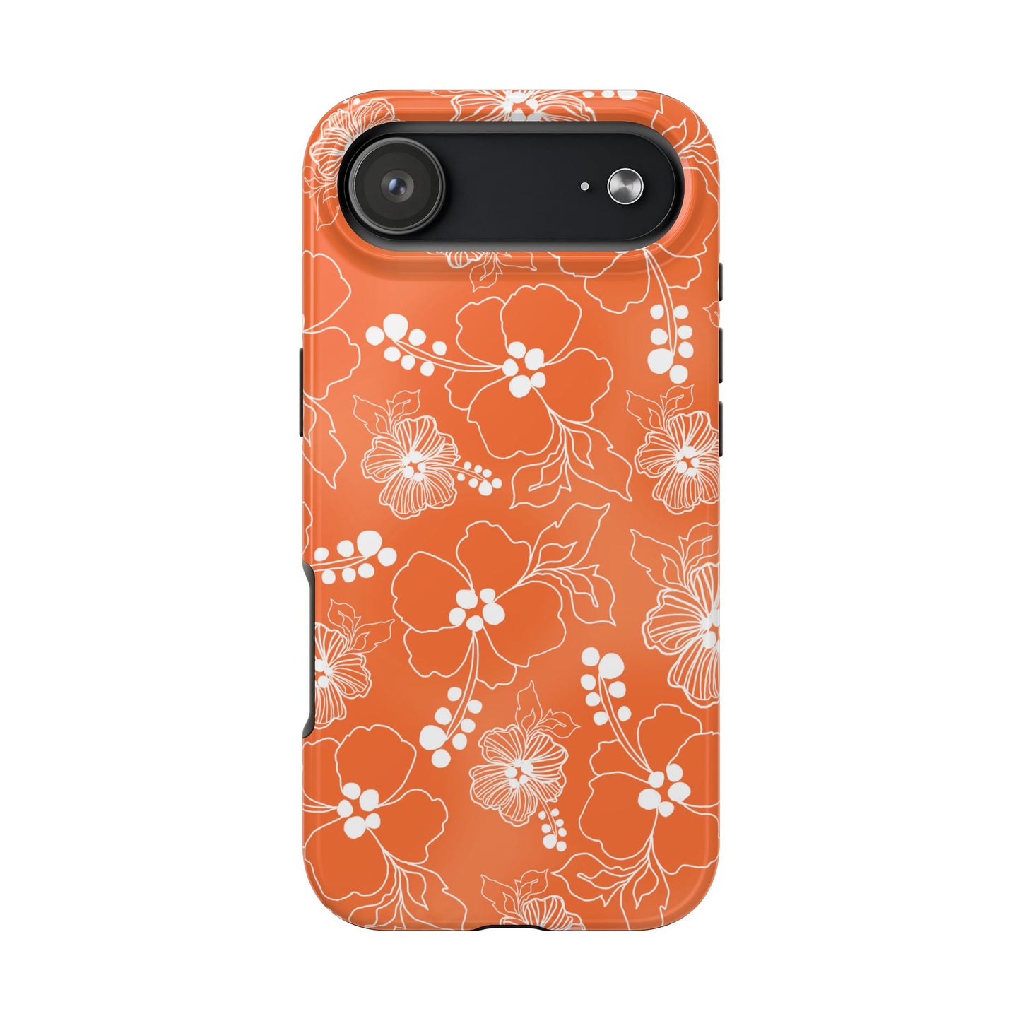 Lacey Hibiscus Coral Phone Case