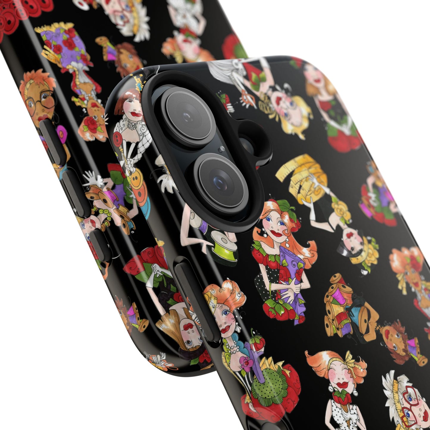 Curious Toss Black Phone Case