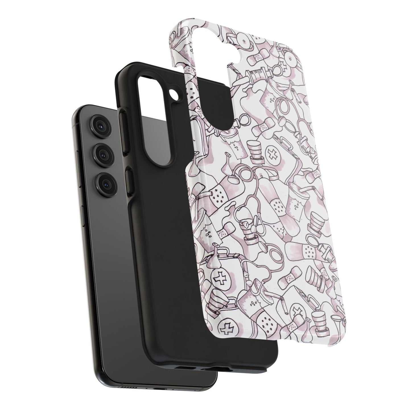 Med Stuff White Phone Case