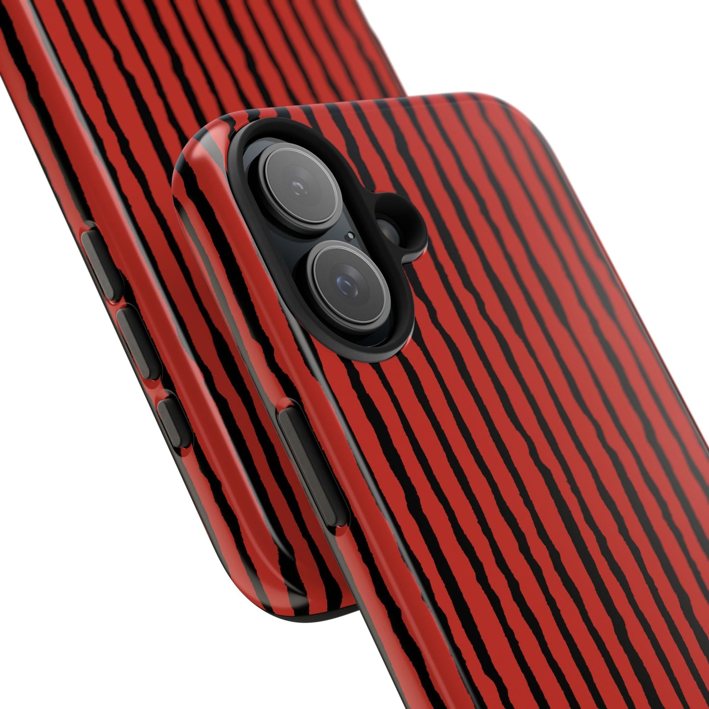 Sorta Stripe Red / Black Phone Case