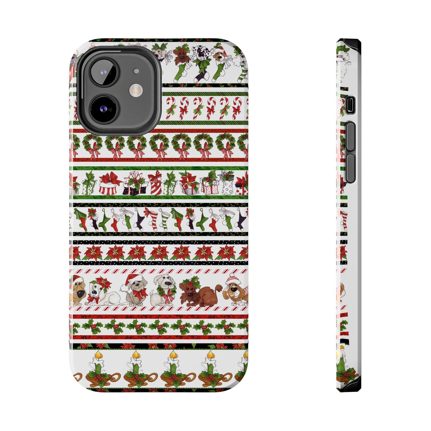 Holiday Borders White Phone Case
