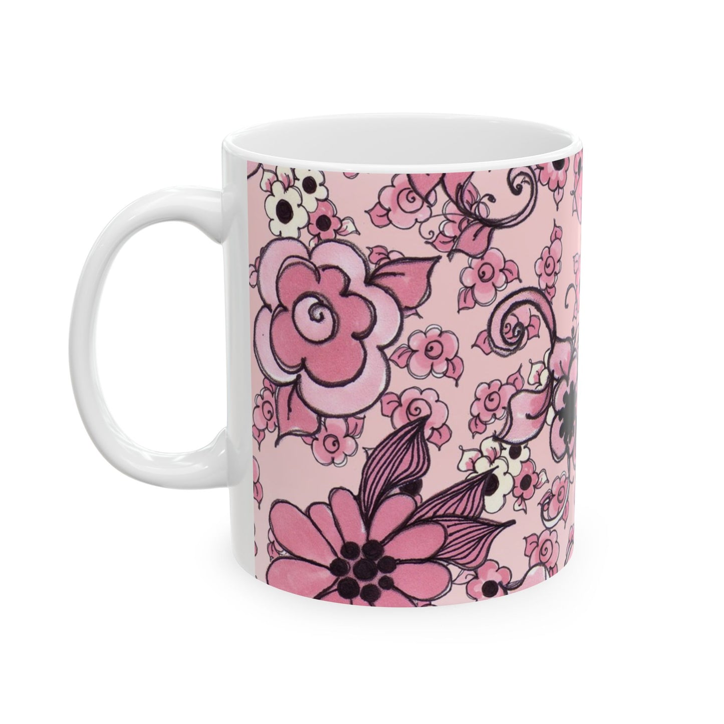 Profuse Posies Pink Cup