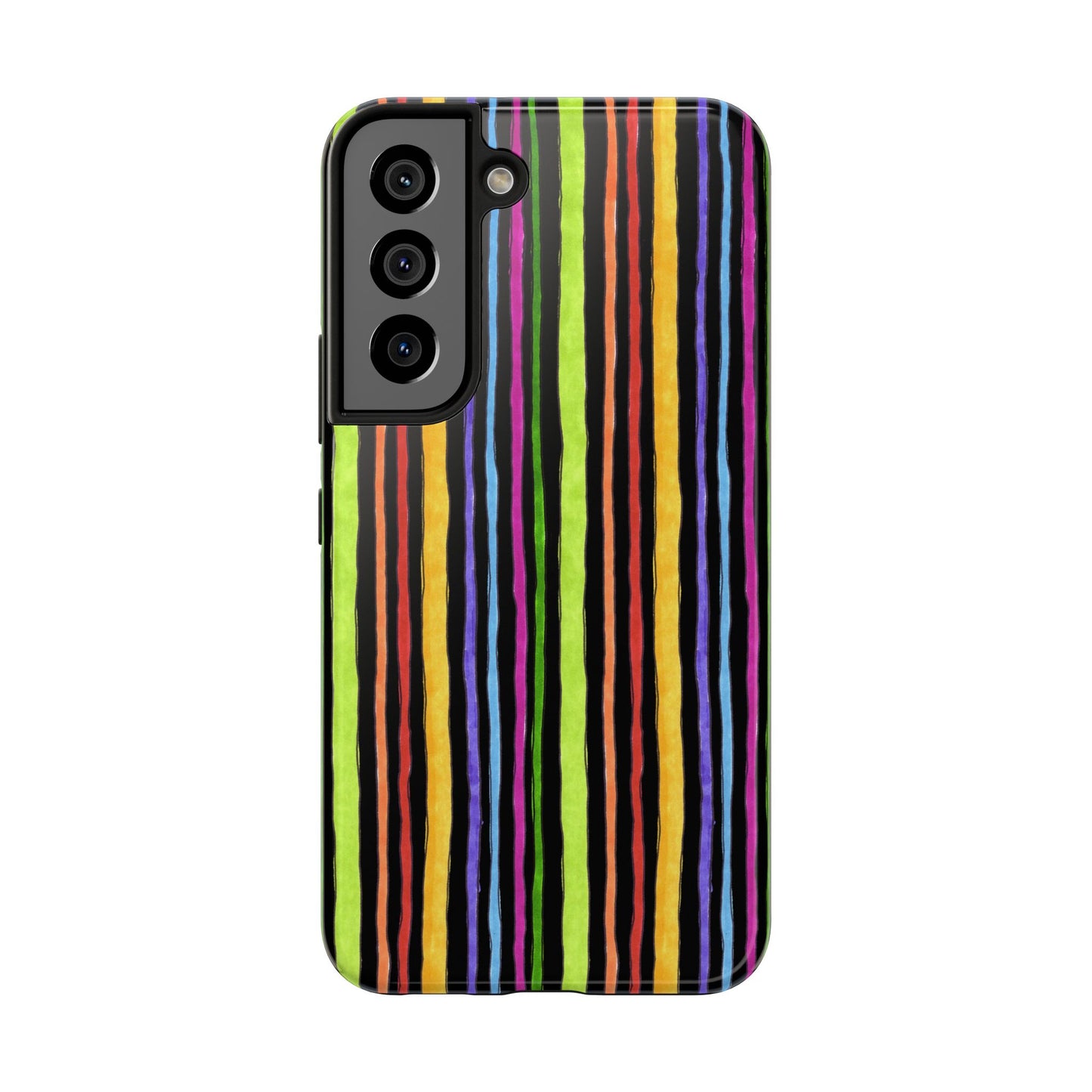 Stripe Fancy Black Phone Case
