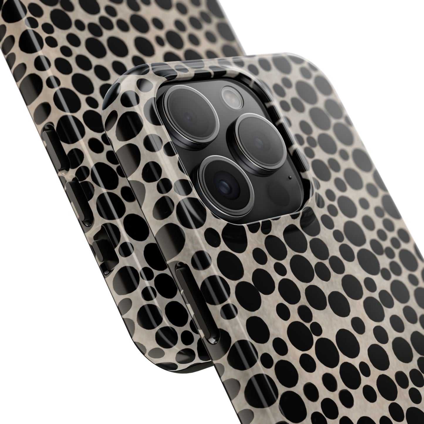 Felt Dots Silver Phone Case