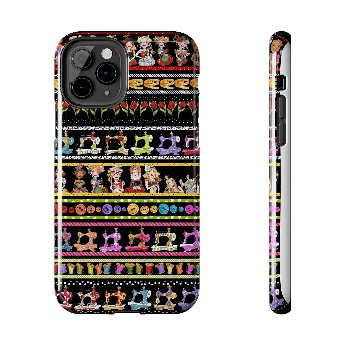 Curious Border Black Phone Case