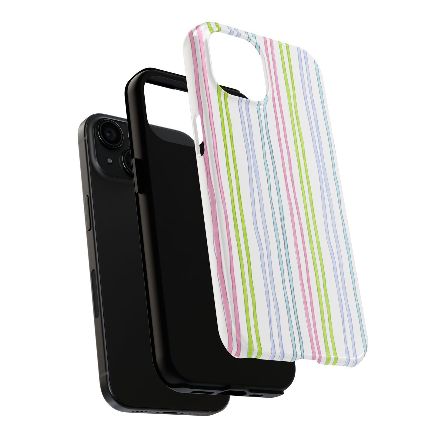 Belle Stripe White Phone Case