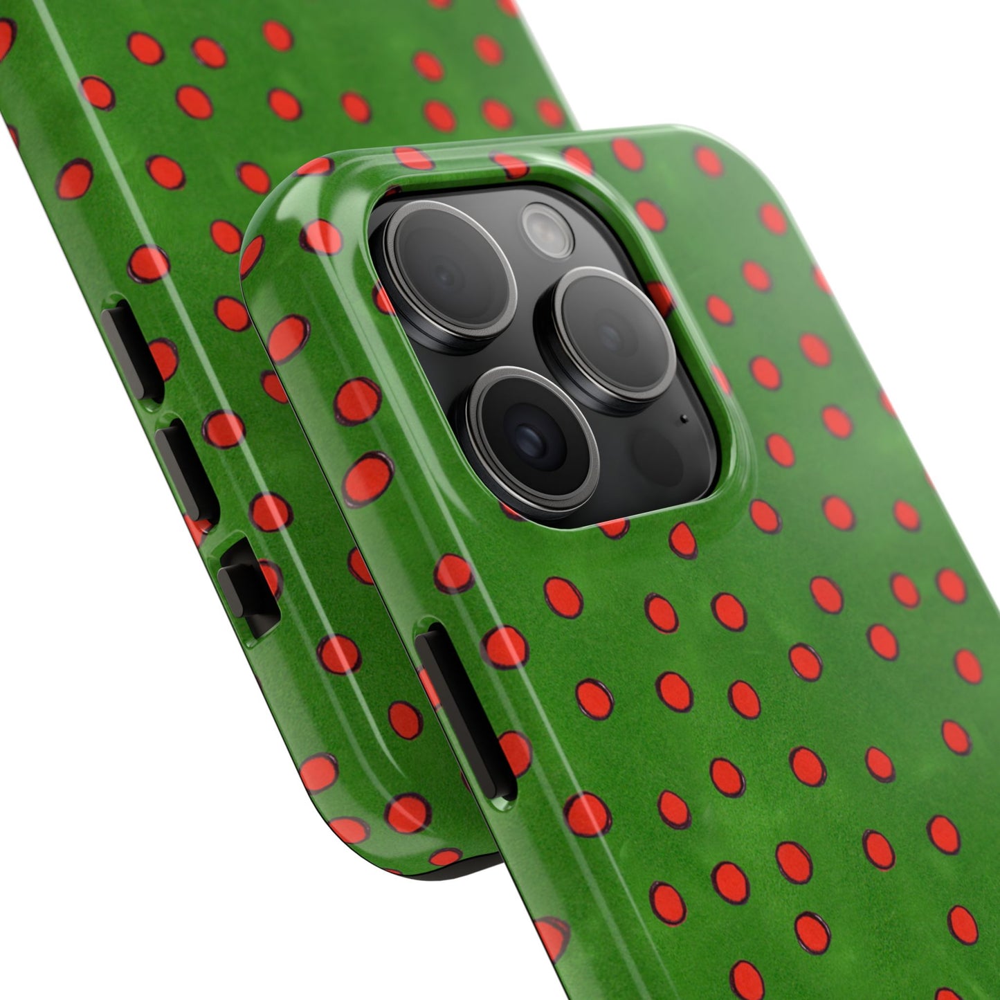Dinky Dots Green / Red Phone Case