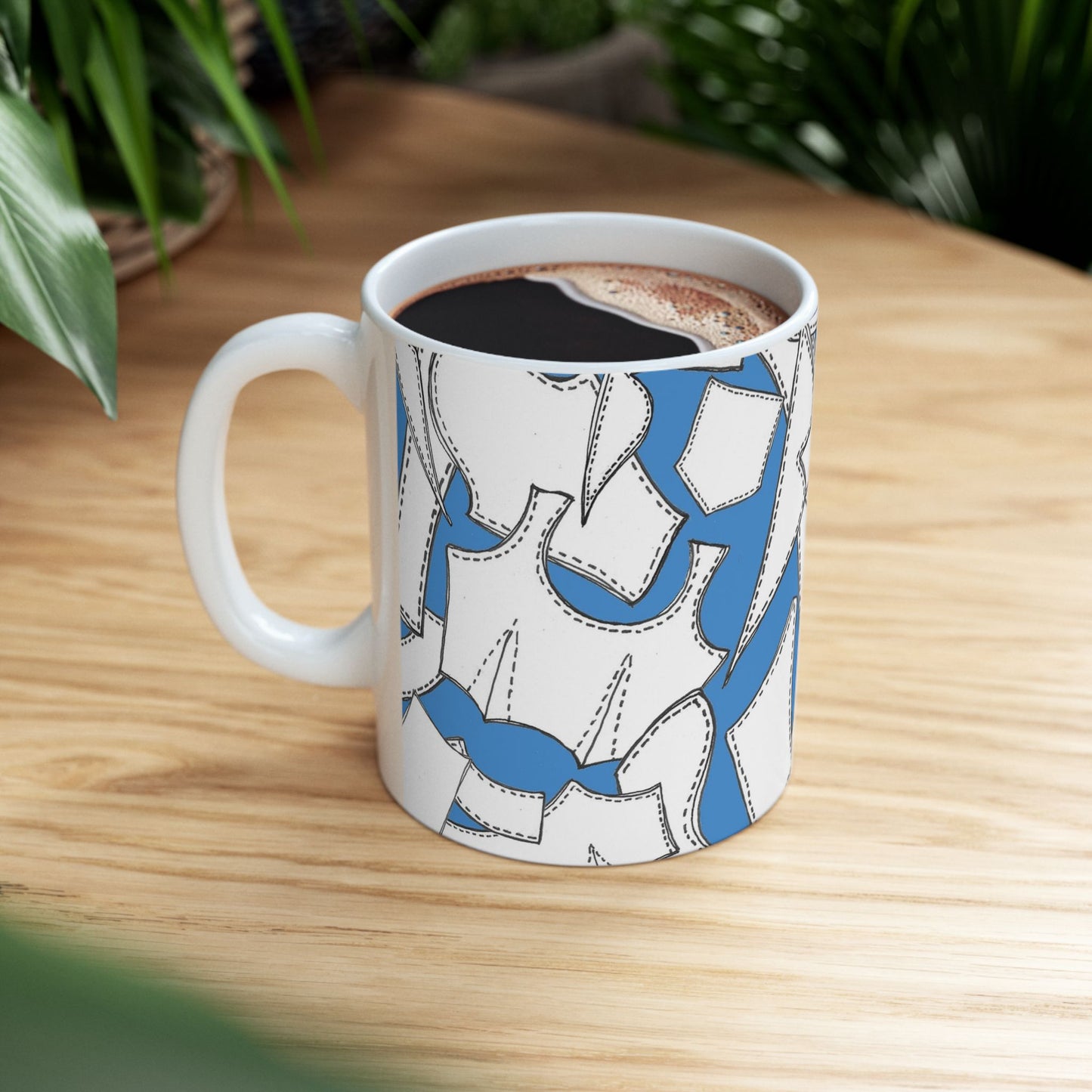 Pattern Pieces Turquoise Cup