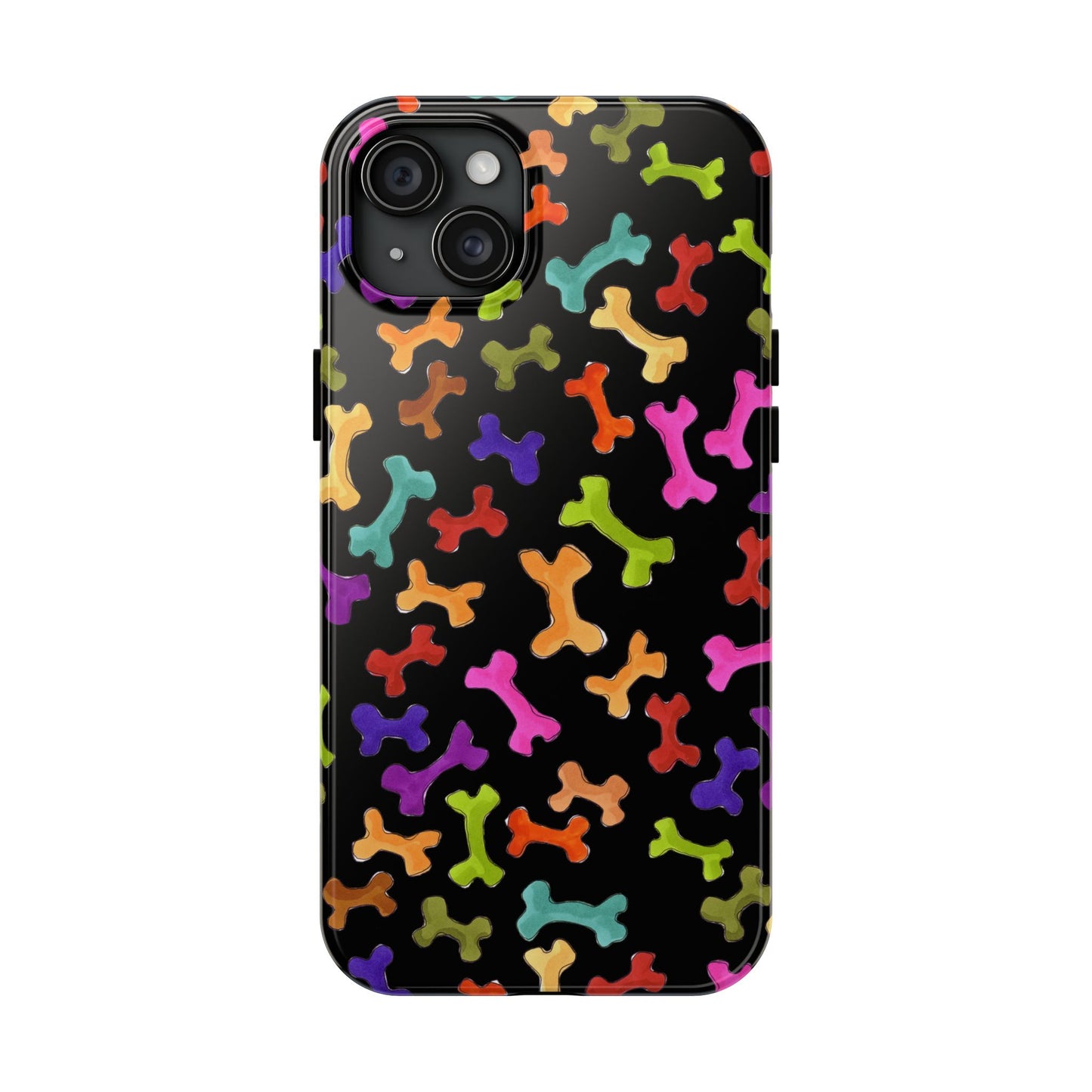 Happy Bones Black Phone Case