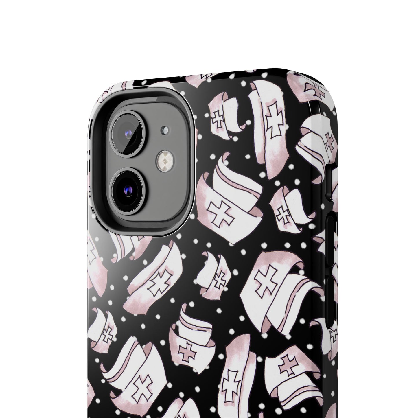 Med Hats Black Phone Case