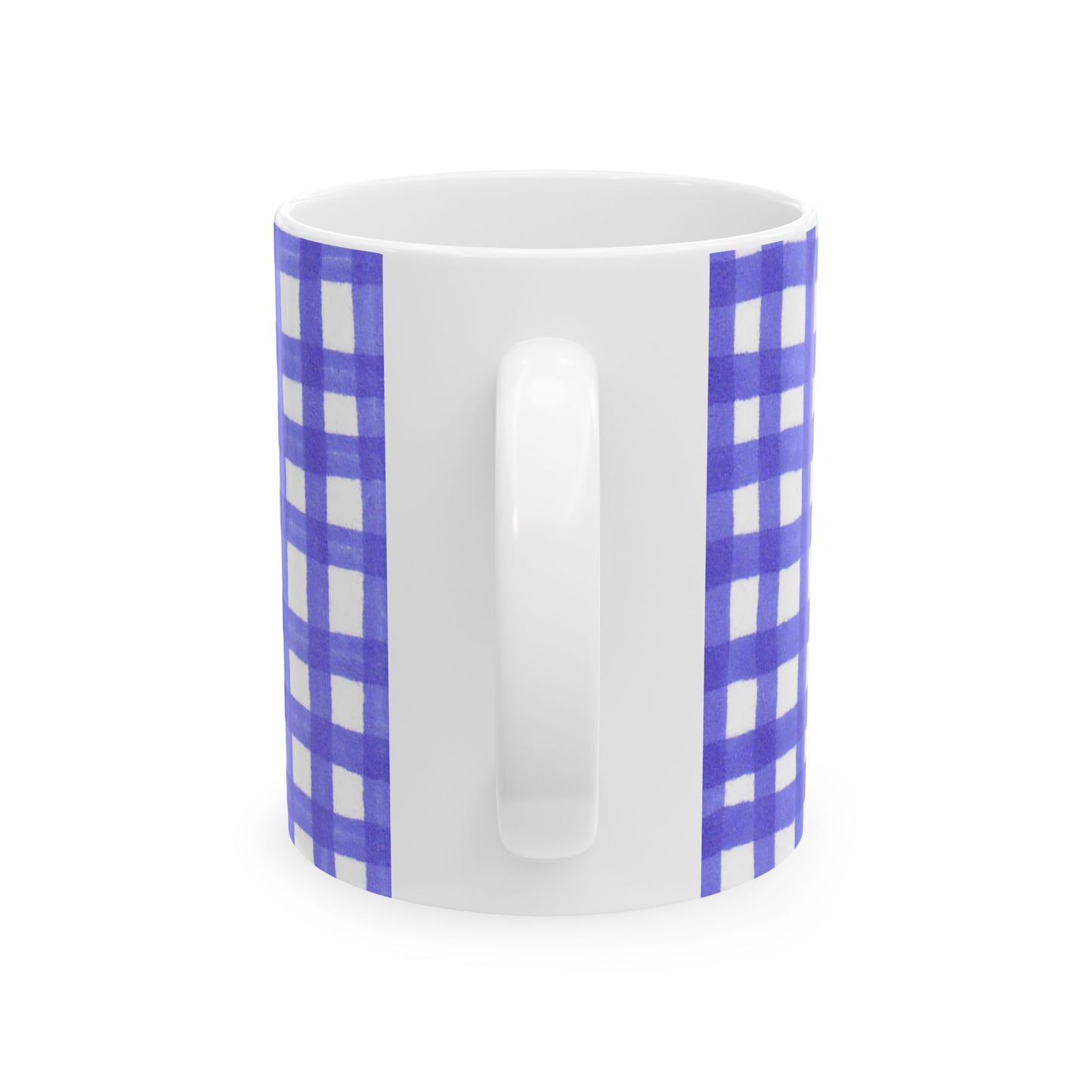 Chipper Check Blue Cup