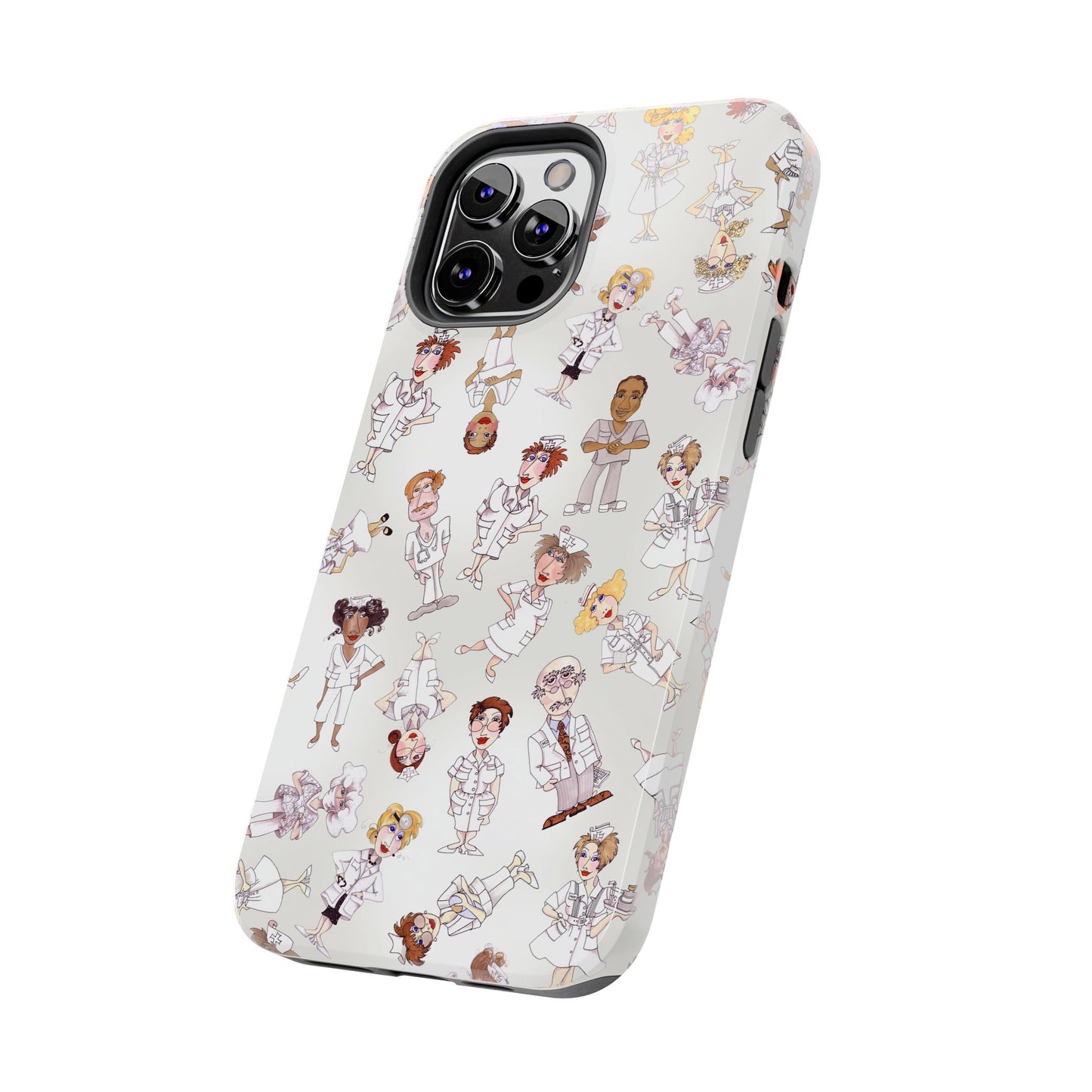 Tossed Nurses Gray Phone Case