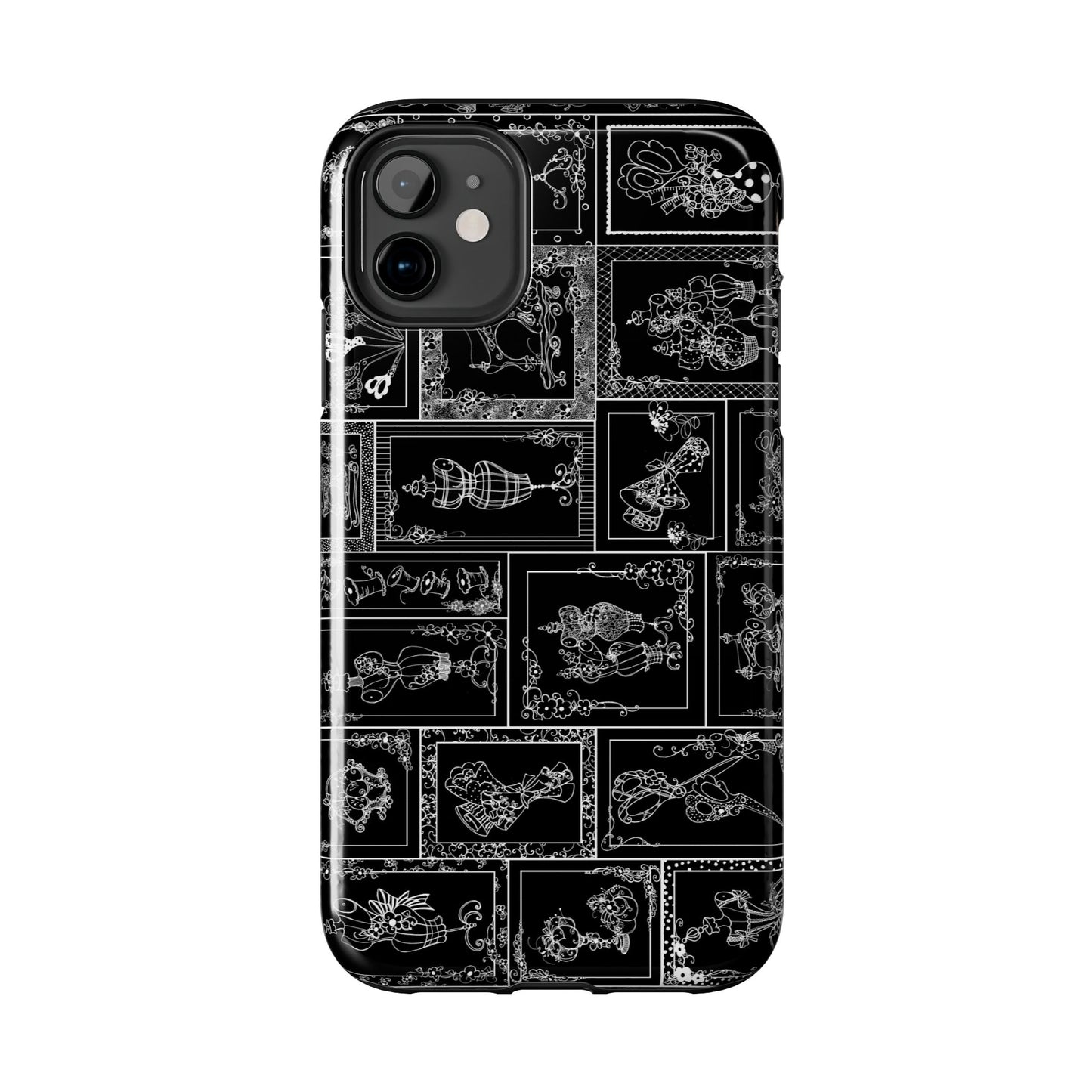 Sew Fancy Black Phone Case