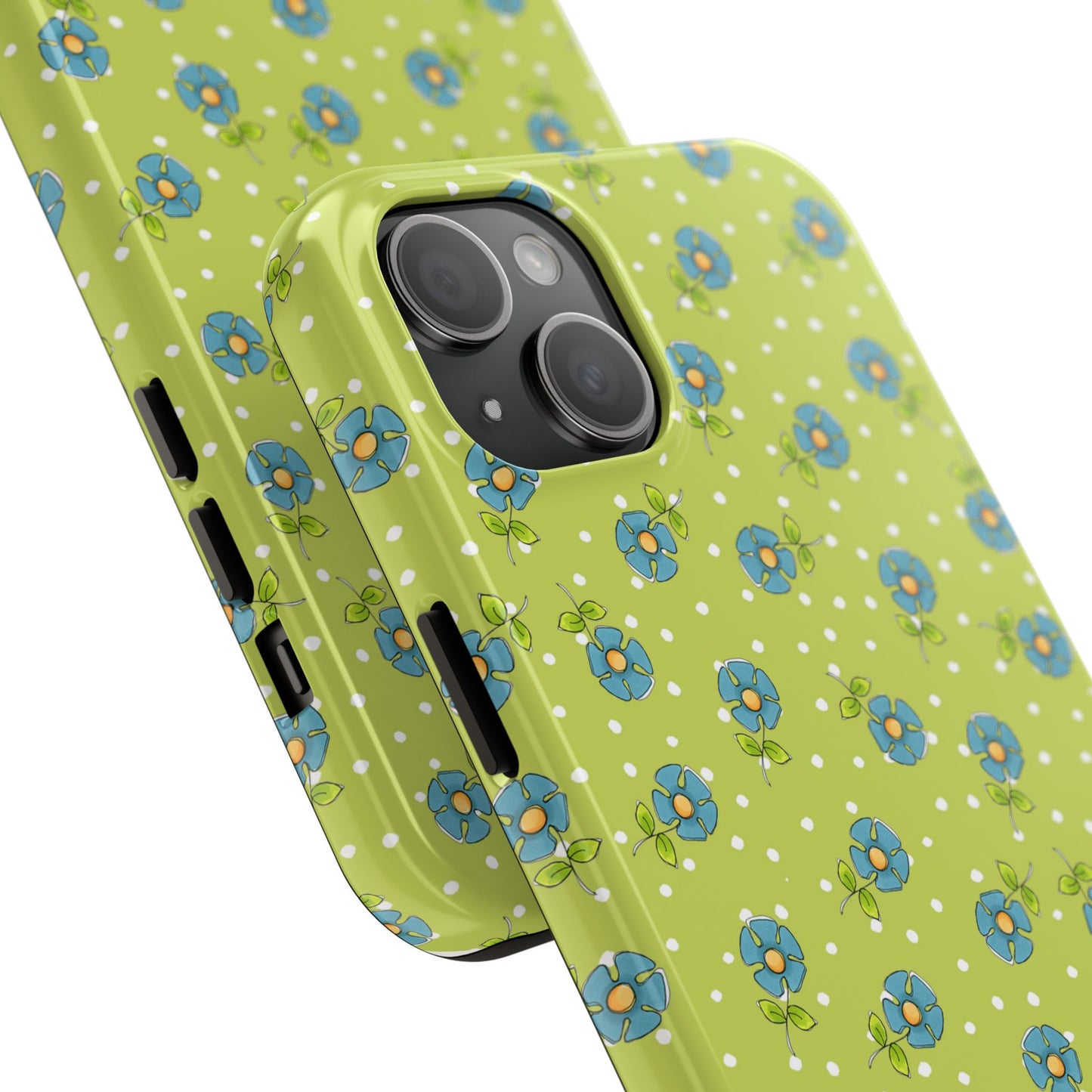 Daisy Dots Green Phone Case
