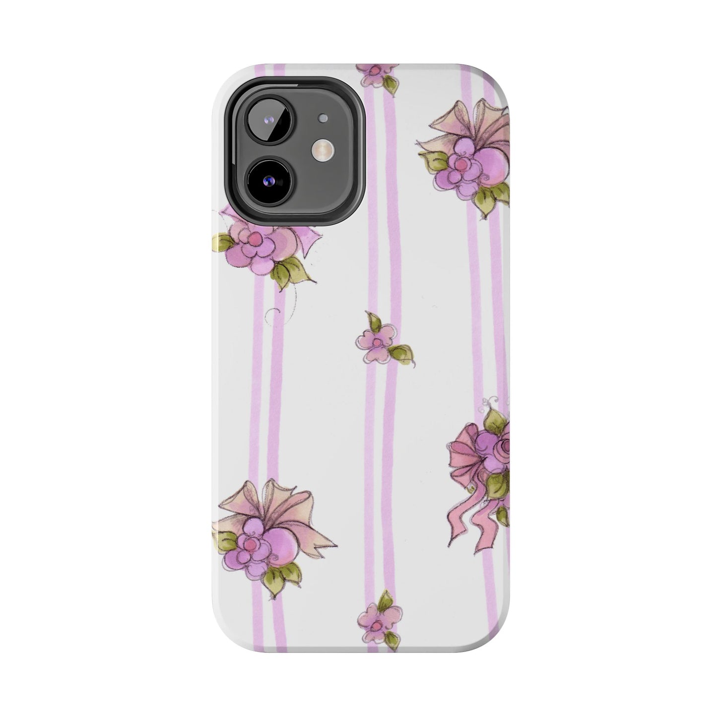 Flower Model Flower Stripe Phone Case