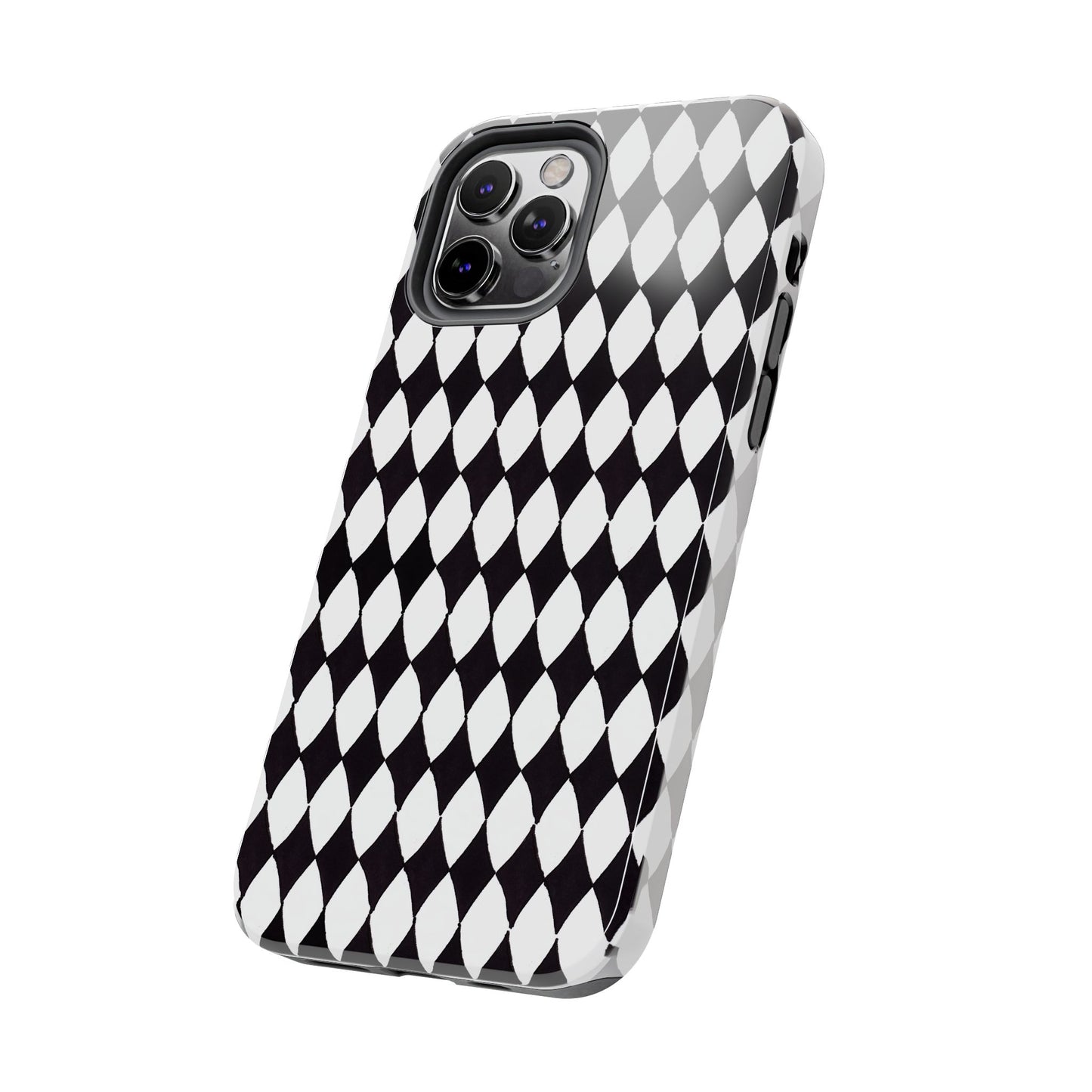 Diamond White / Black Phone Case