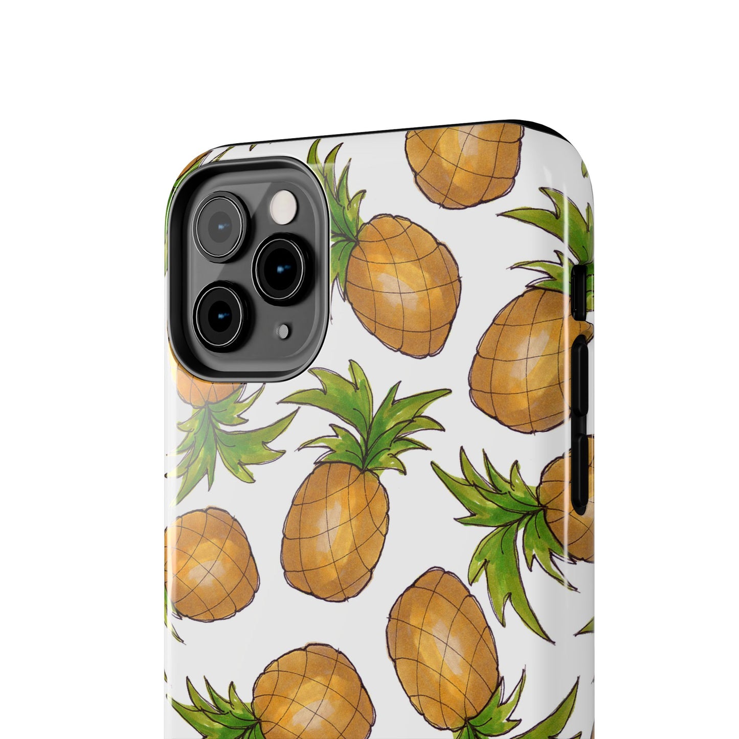 Pineapple Toss White Phone Case