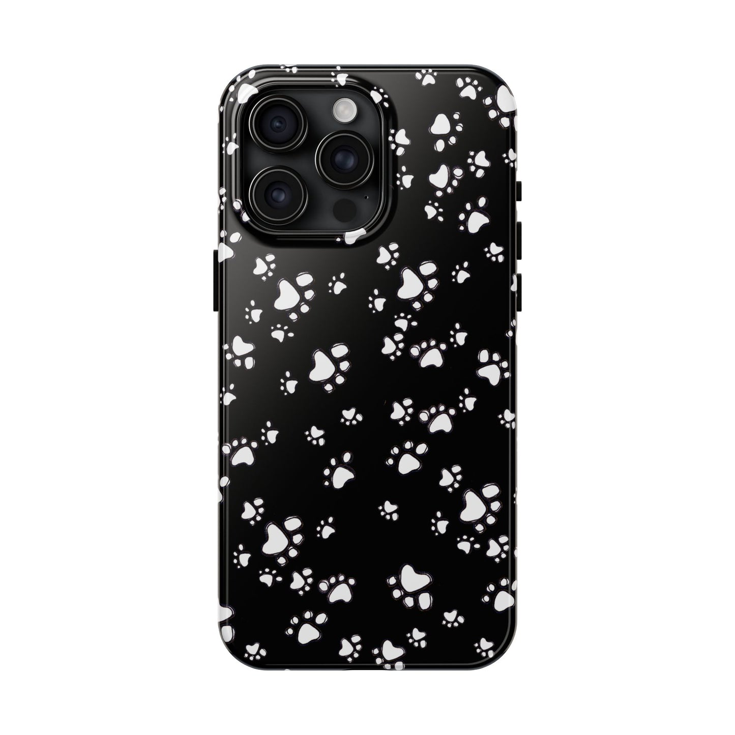 Paw Flakes Black Phone Case
