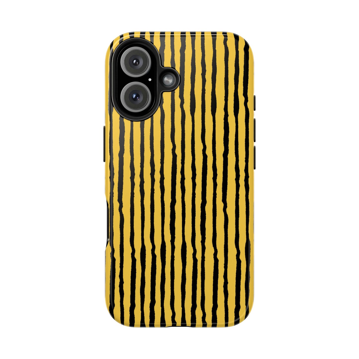 Sorta Stripe Yellow / Black Phone Case