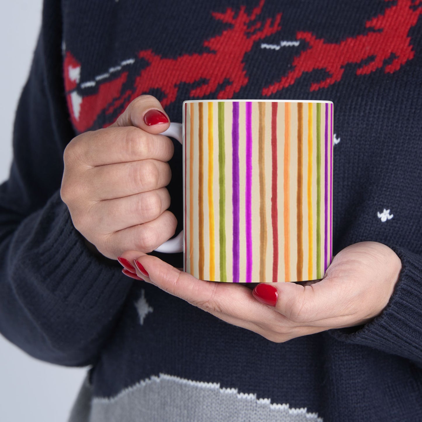 Spice Stripe Muslin Cup