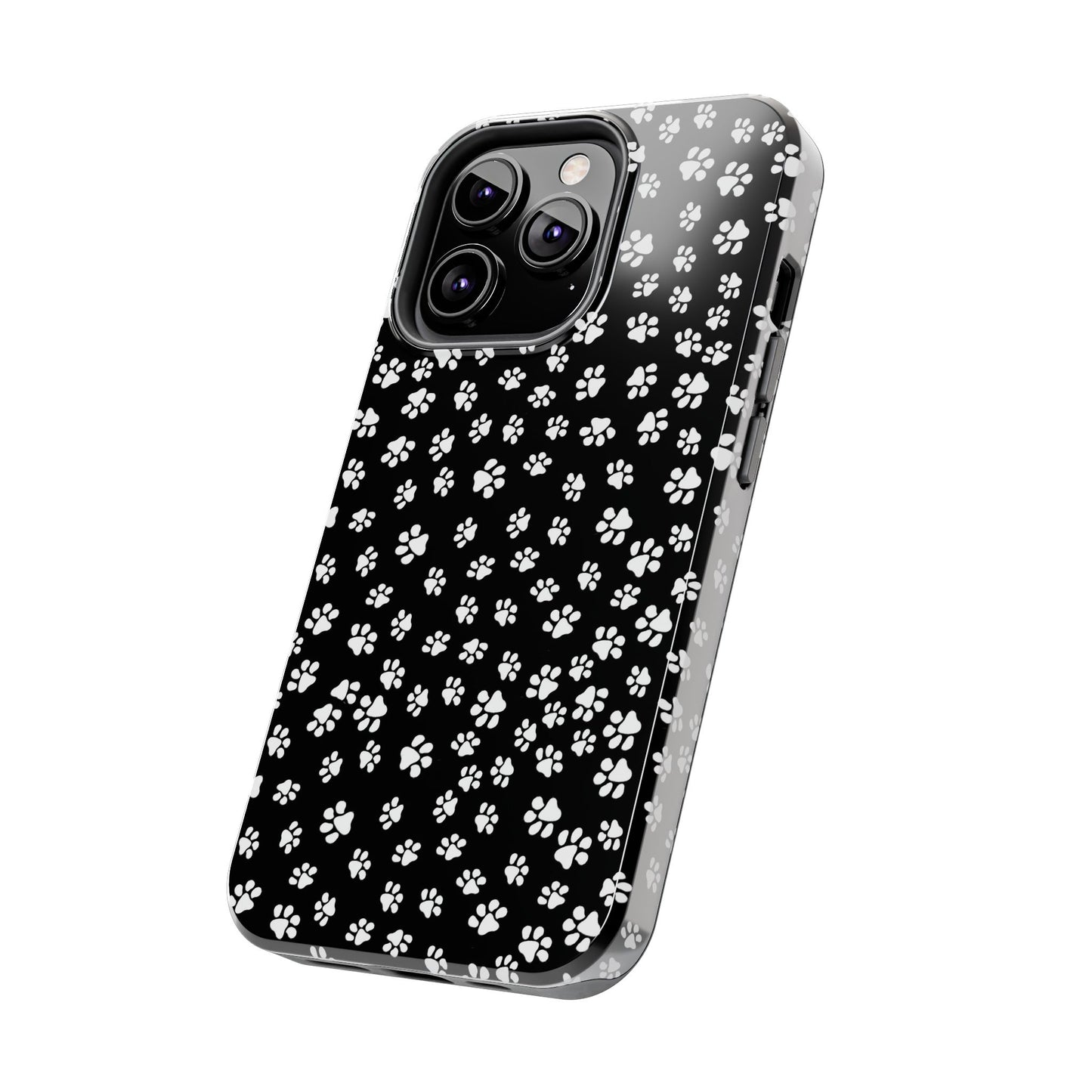 Little Paws Black / White Phone Case