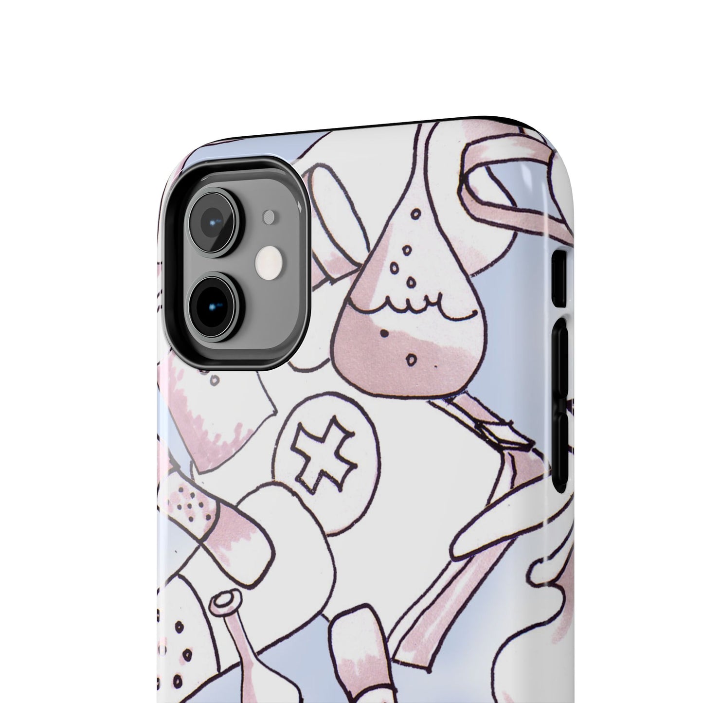 Med Stuff Blue Phone Case