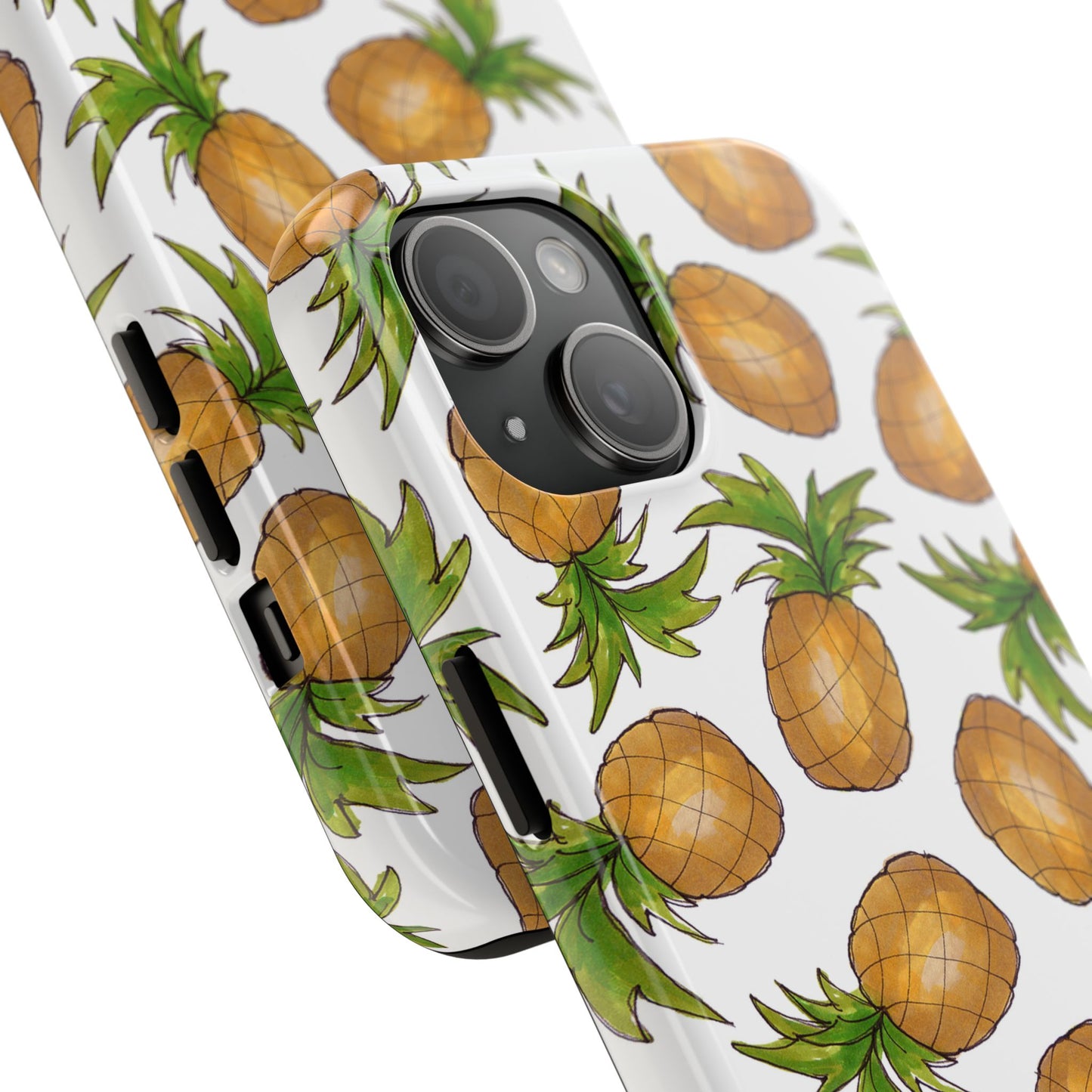 Pineapple Toss White Phone Case